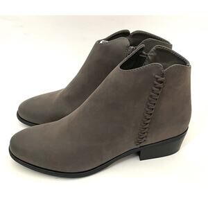 MIA Braided Zipper Bootie Boot Gray Size 11 NEW